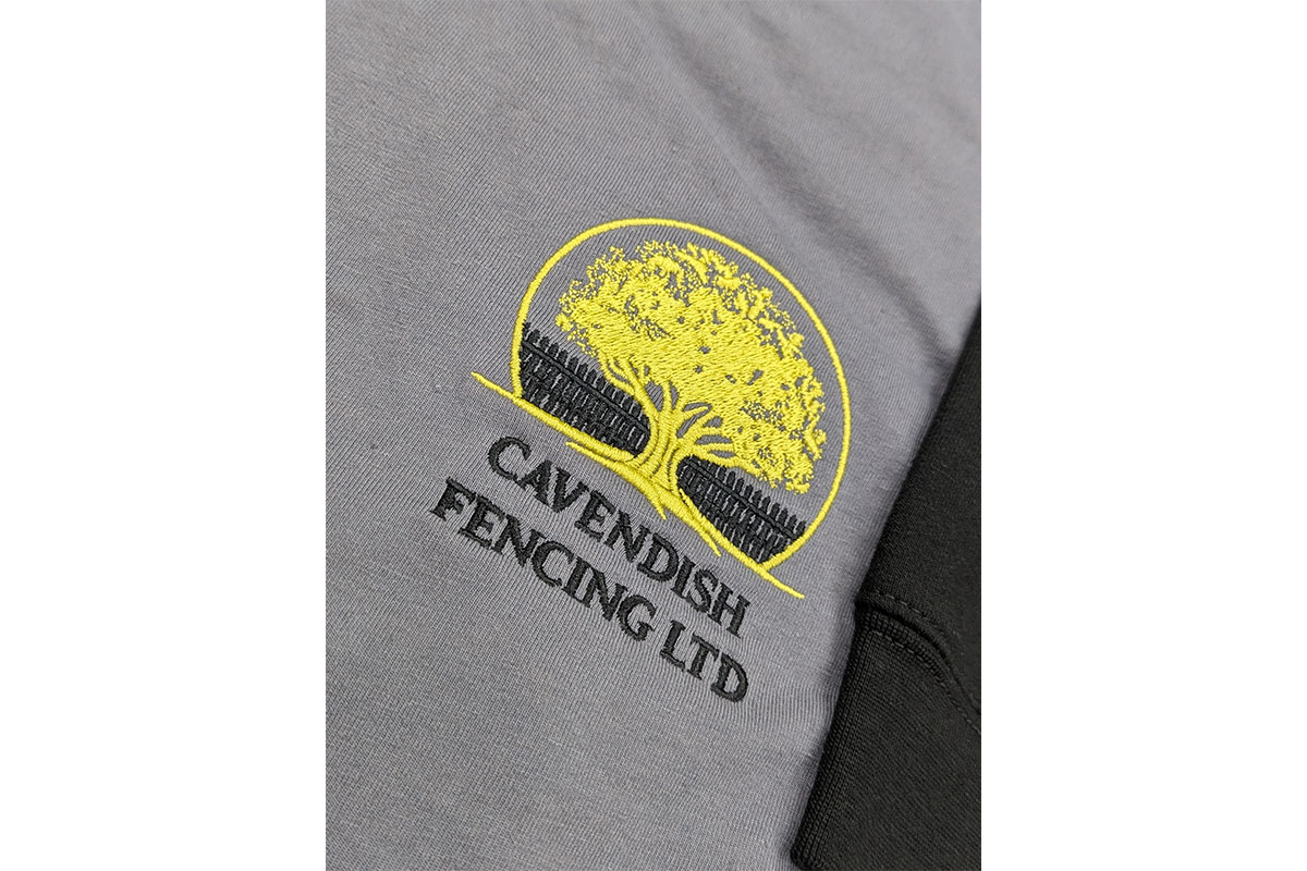 Customised grey long-sleeve t-shirt